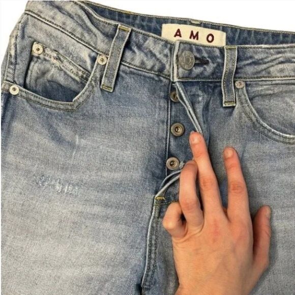 AMO Babe Trippin High-Rise Cropped Skinny Jeans Size 26 | Premium Designer Denim - Picture 5 of 11